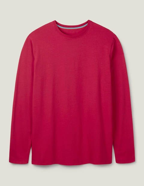Long Sleeve Washed T-shirt - Magenta Pink Long Sleeve Washed T-shirt - Magenta Pink
