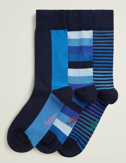Favourite Socks - Multi Blues Stripe Pack Favourite Socks - Multi Blues Stripe Pack