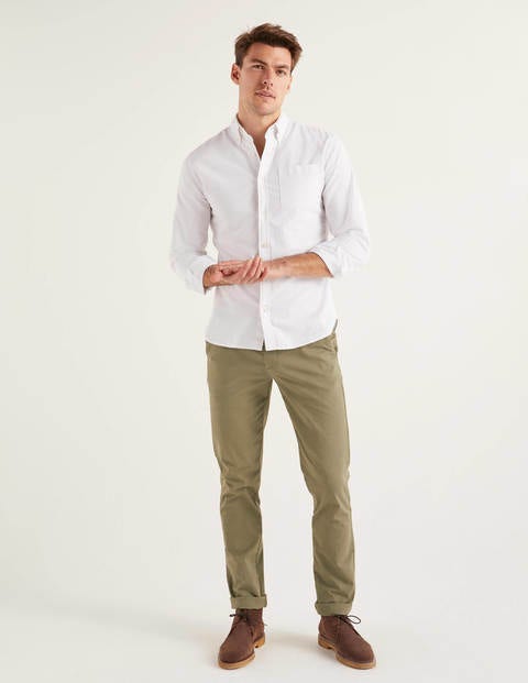 Slim Fit Oxford Shirt - White Slim Fit Oxford Shirt - White