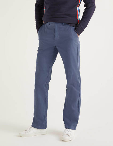 Klassische Chinos Mit Geradem Bein - Stahlblau Klassische Chinos Mit Geradem Bein - Stahlblau
