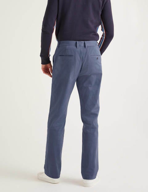 Klassische Chinos Mit Geradem Bein - Stahlblau Klassische Chinos Mit Geradem Bein - Stahlblau