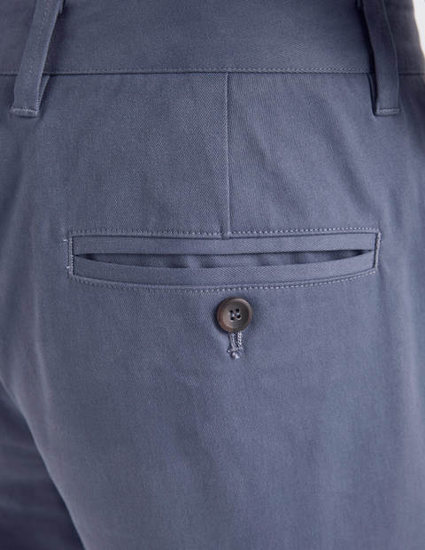 Klassische Chinos Mit Geradem Bein - Stahlblau Klassische Chinos Mit Geradem Bein - Stahlblau