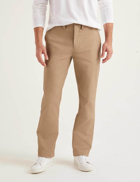 Klassische Chinos Mit Geradem Bein - Malzbraun Klassische Chinos Mit Geradem Bein - Malzbraun