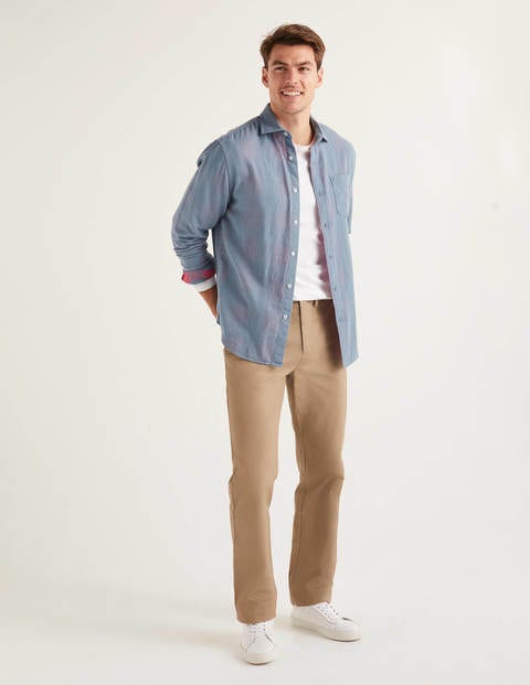 Klassische Chinos Mit Geradem Bein - Malzbraun Klassische Chinos Mit Geradem Bein - Malzbraun