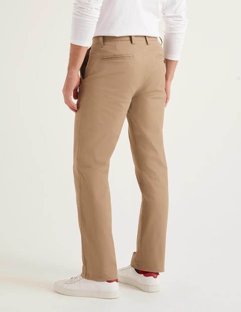 Klassische Chinos Mit Geradem Bein - Malzbraun Klassische Chinos Mit Geradem Bein - Malzbraun