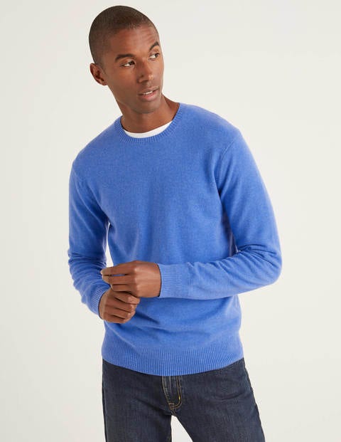Cashmere Crew Neck - Malibu Blue Cashmere Crew Neck - Malibu Blue