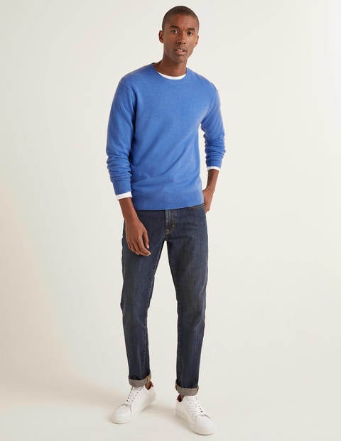 Cashmere Crew Neck - Malibu Blue Cashmere Crew Neck - Malibu Blue