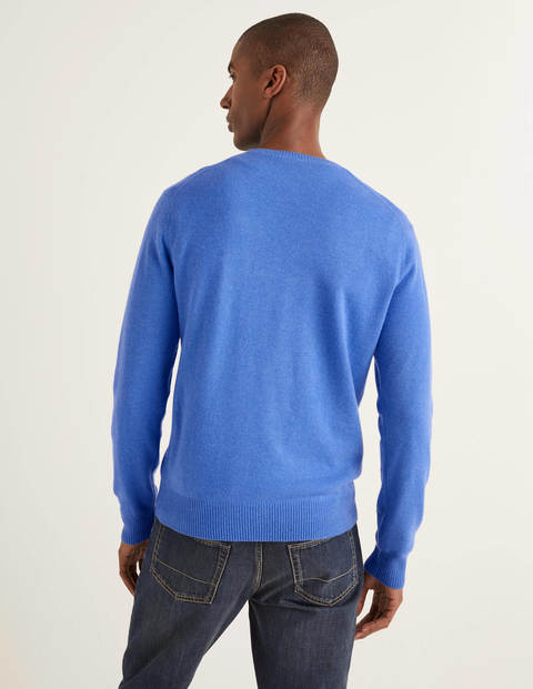 Cashmere Crew Neck - Malibu Blue Cashmere Crew Neck - Malibu Blue