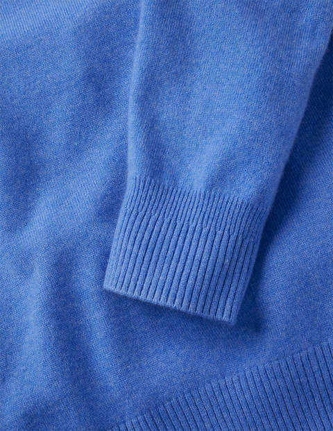 Pull col rond en cachemire - Bleu Malibu Pull col rond en cachemire - Bleu Malibu