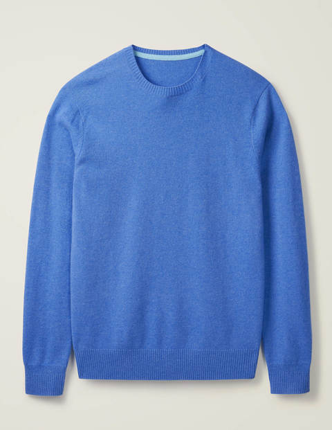 Pull col rond en cachemire - Bleu Malibu Pull col rond en cachemire - Bleu Malibu