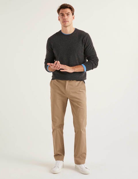Cashmere Crew Neck - Dark Grey Marl Cashmere Crew Neck - Dark Grey Marl