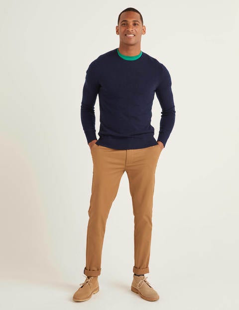 Pull Col Rond En Cachemire - Bleu marine Pull Col Rond En Cachemire - Bleu marine
