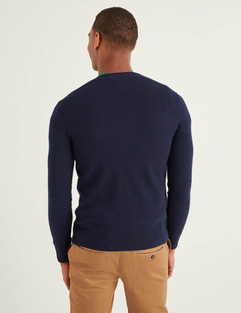 Pull Col Rond En Cachemire - Bleu marine Pull Col Rond En Cachemire - Bleu marine