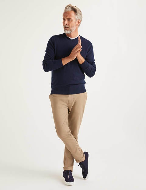 Cashmere V-Neck - Navy Cashmere V-Neck - Navy