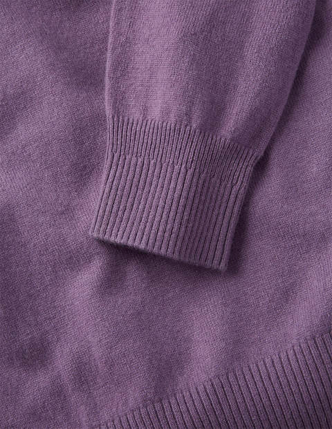 Kaschmirpullover Mit V-Ausschnitt - Traube Kaschmirpullover Mit V-Ausschnitt - Traube