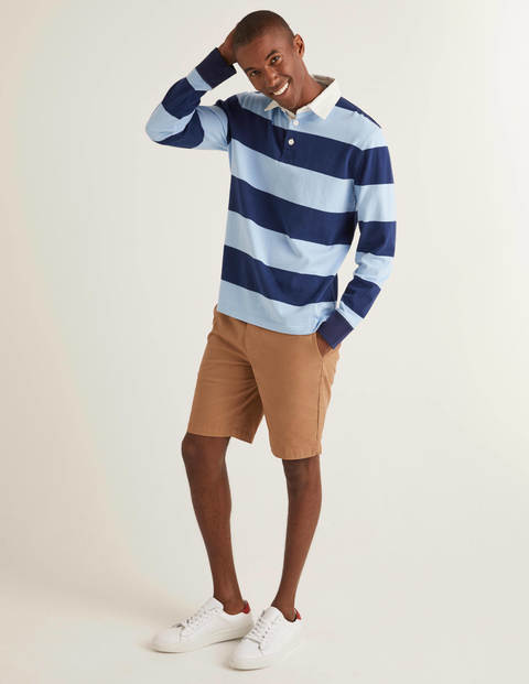Hutchins Rugby Shirt - Blues Stripe Hutchins Rugby Shirt - Blues Stripe