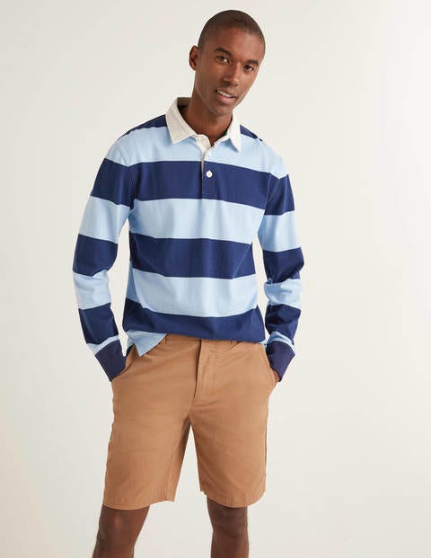 Hutchins Rugby Shirt - Blues Stripe Hutchins Rugby Shirt - Blues Stripe