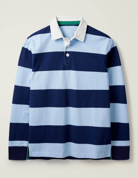 Hutchins Rugby Shirt - Blues Stripe Hutchins Rugby Shirt - Blues Stripe