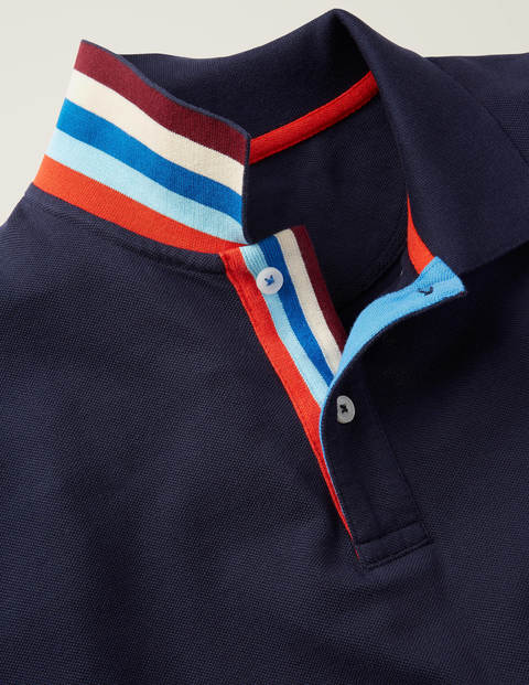 Piqué Polo - Navy Multi Piqué Polo - Navy Multi