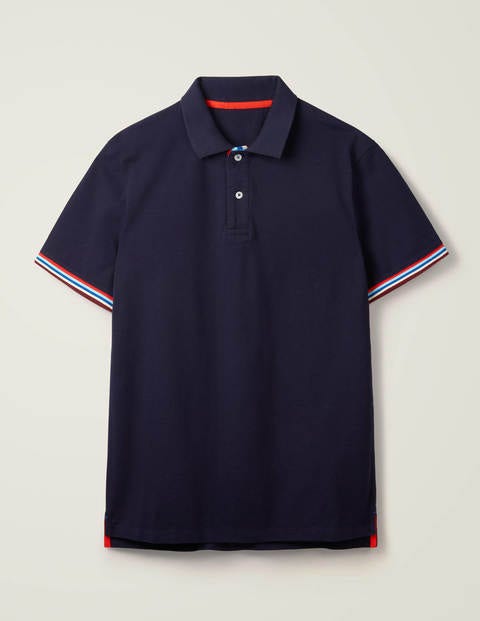 Piqué Polo - Navy Multi Piqué Polo - Navy Multi