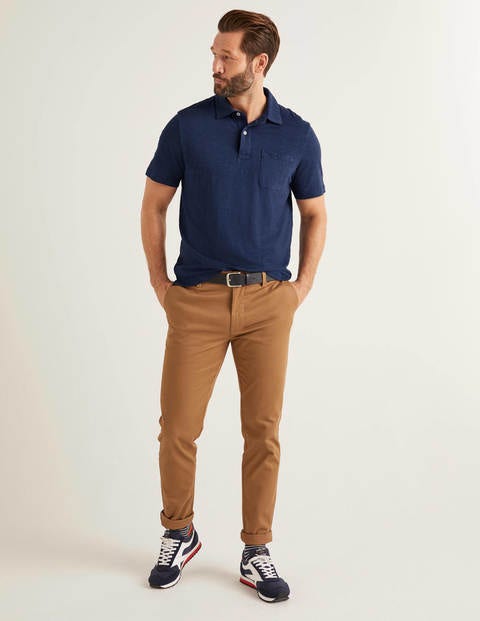 Slub Polo - College Navy Slub Polo - College Navy