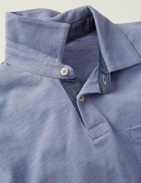 Slub Polo - Thistle Blue Slub Polo - Thistle Blue