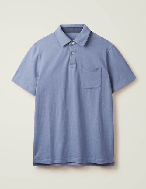 Slub Polo - Thistle Blue Slub Polo - Thistle Blue