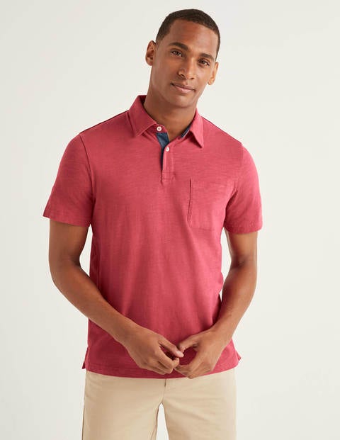 Slub Polo - Rose Blossom Slub Polo - Rose Blossom