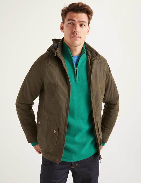 Holt Waxed Jacket - Olive Holt Waxed Jacket - Olive