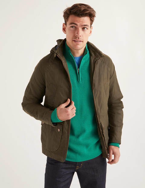 Holt Waxed Jacket - Olive Holt Waxed Jacket - Olive