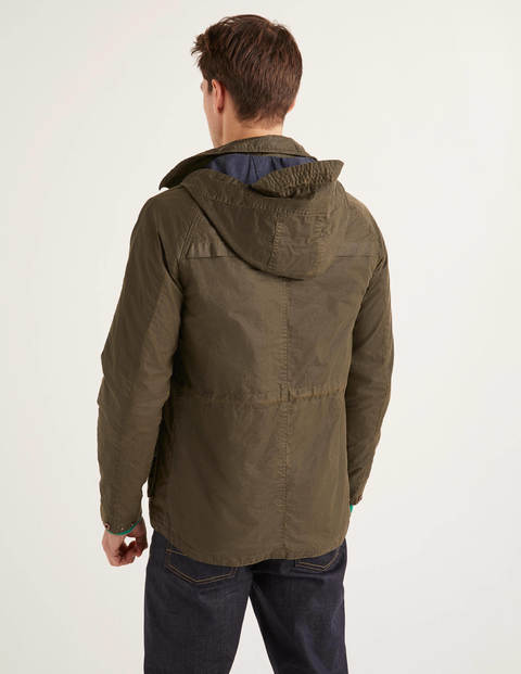 Holt Waxed Jacket - Olive Holt Waxed Jacket - Olive