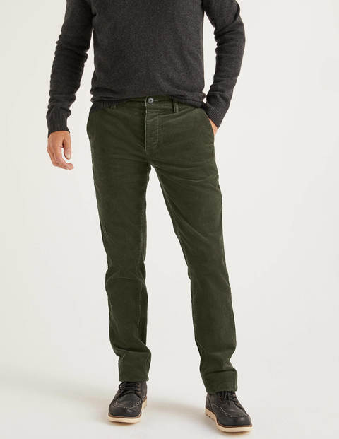 Chunky Cord Trousers - Dark Olive Chunky Cord Trousers - Dark Olive
