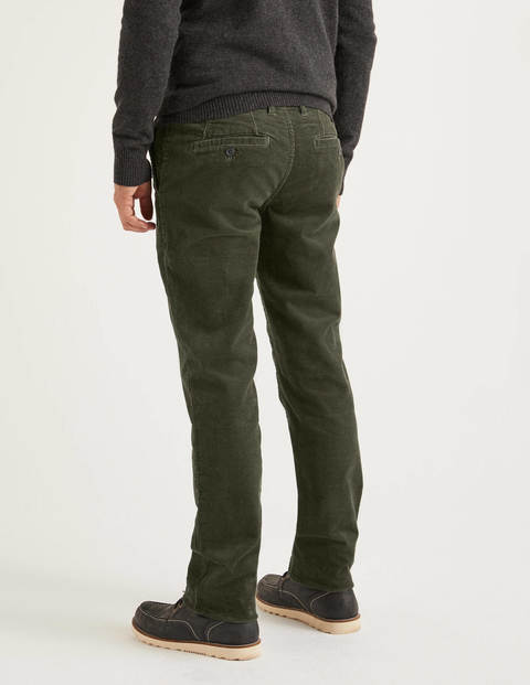 Chunky Cord Trousers - Dark Olive Chunky Cord Trousers - Dark Olive