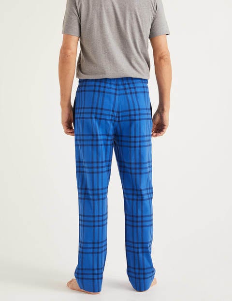 Brushed Cotton Pyjama Bottoms - Navy Blues Check Brushed Cotton Pyjama Bottoms - Navy Blues Check