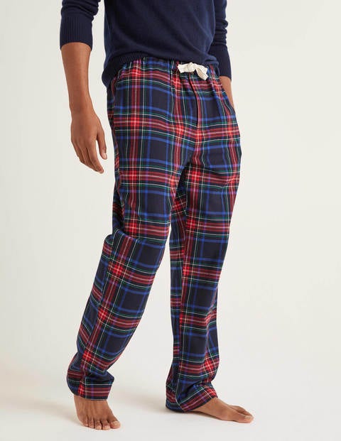 Brushed Cotton Pyjama Bottoms - Navy Multi Check Brushed Cotton Pyjama Bottoms - Navy Multi Check