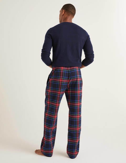 Brushed Cotton Pyjama Bottoms - Navy Multi Check Brushed Cotton Pyjama Bottoms - Navy Multi Check