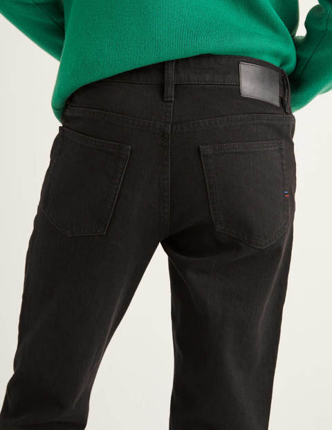 Jeans Mit Geradem Bein - Schwarzes Denim Jeans Mit Geradem Bein - Schwarzes Denim