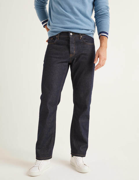 Straight Leg Jeans - Dark Rinse Denim Straight Leg Jeans - Dark Rinse Denim