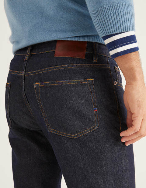 Straight Leg Jeans - Dark Rinse Denim Straight Leg Jeans - Dark Rinse Denim