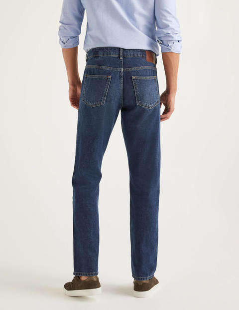 Straight Leg Jeans - Mid Wash Denim Straight Leg Jeans - Mid Wash Denim