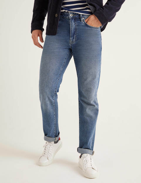 Slim Leg Jeans - Blue Wash Denim Slim Leg Jeans - Blue Wash Denim