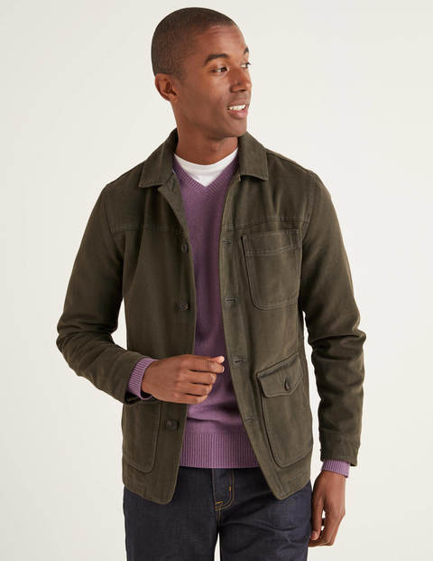 Darlington Leinenjacke - Dunkles Olivgrün Darlington Leinenjacke - Dunkles Olivgrün