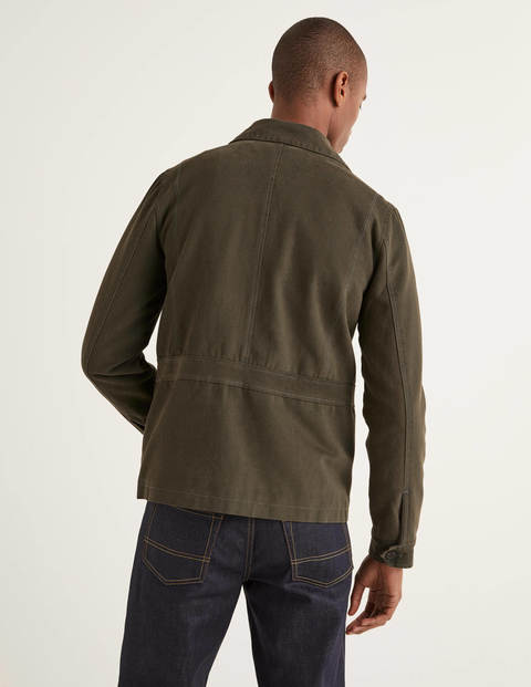 Darlington Leinenjacke - Dunkles Olivgrün Darlington Leinenjacke - Dunkles Olivgrün