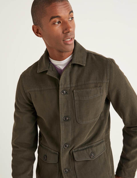 Darlington Leinenjacke - Dunkles Olivgrün Darlington Leinenjacke - Dunkles Olivgrün