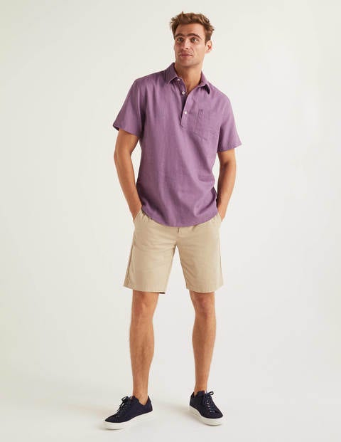 Linen Cotton Popover - Grape Jam Linen Cotton Popover - Grape Jam