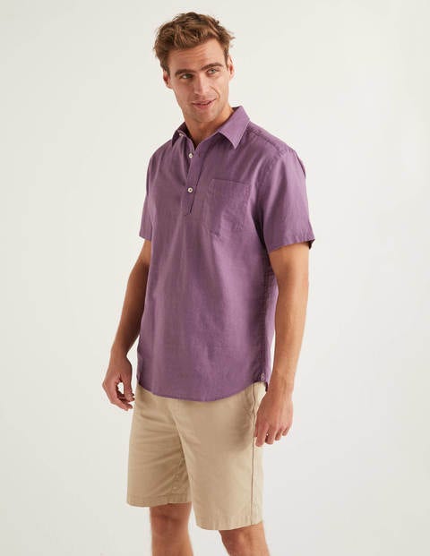 Linen Cotton Popover - Grape Jam Linen Cotton Popover - Grape Jam