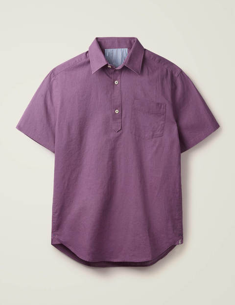 Linen Cotton Popover - Grape Jam Linen Cotton Popover - Grape Jam