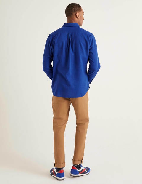 Linen Cotton Shirt - Bright Blue Linen Cotton Shirt - Bright Blue