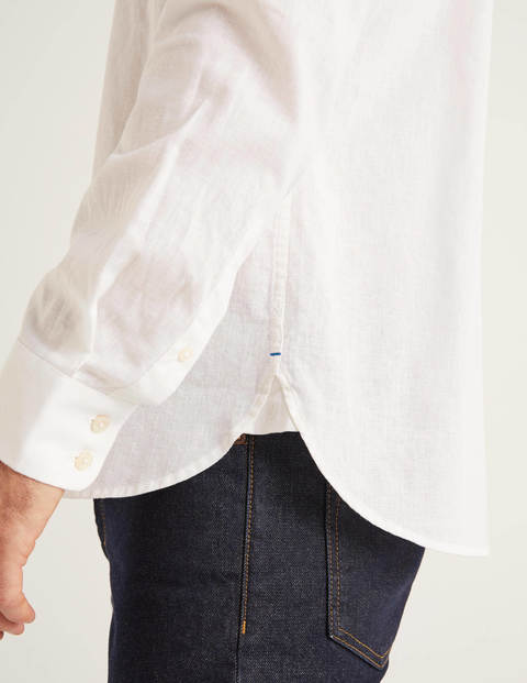 Linen Cotton Shirt - White Linen Cotton Shirt - White