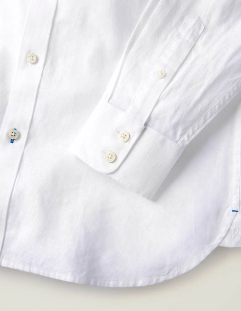 Linen Cotton Shirt - White Linen Cotton Shirt - White